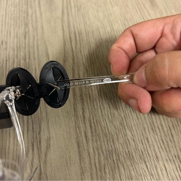 Original Use Men's Crystal Clear Blue Light Filtering Square Glasses in Clear - Picture 9 of 10